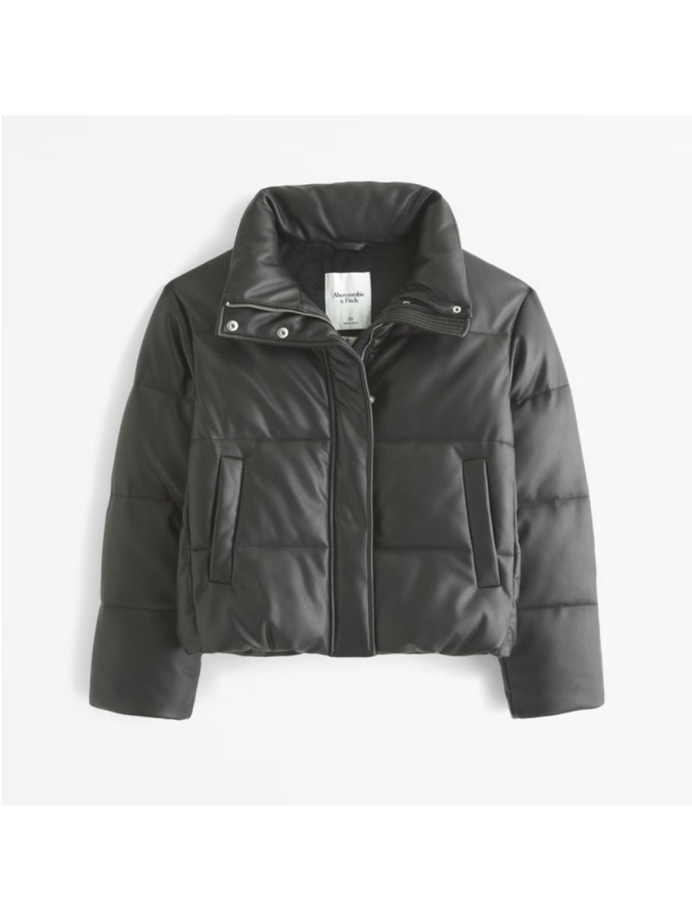 Vegan Leather Puffer Jacket